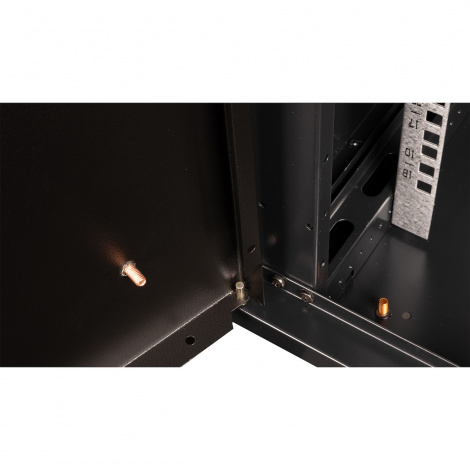 Шкаф 19" телекоммуникационный настенный,  18U 901x600х450 мм, дверь металл, черный
